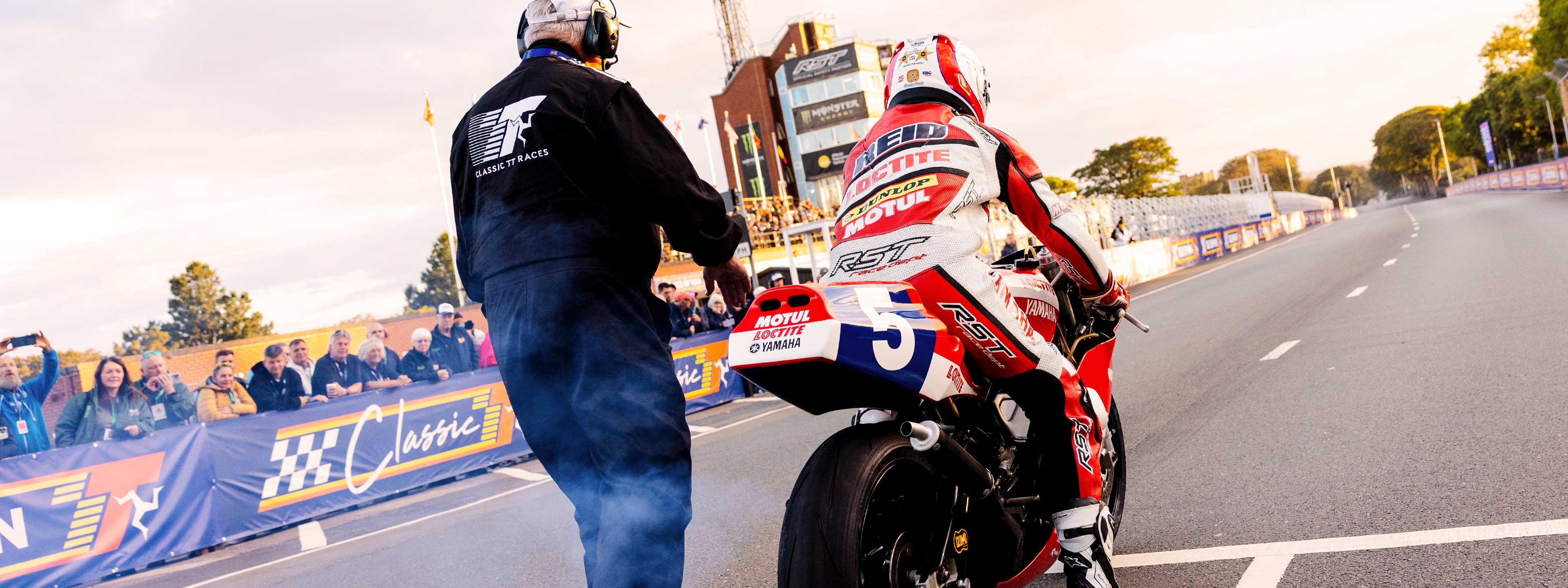 Brian Read at the startline of the Classic TT