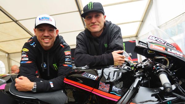Todd and Hickman at the Isle of Man TT Races